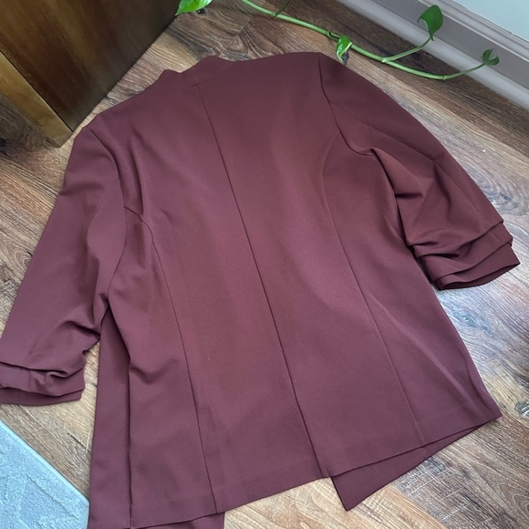 Maurices Terracotta Open Front Blazer - Picture 3 of 5